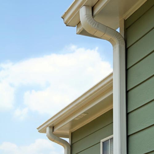 White Downspout